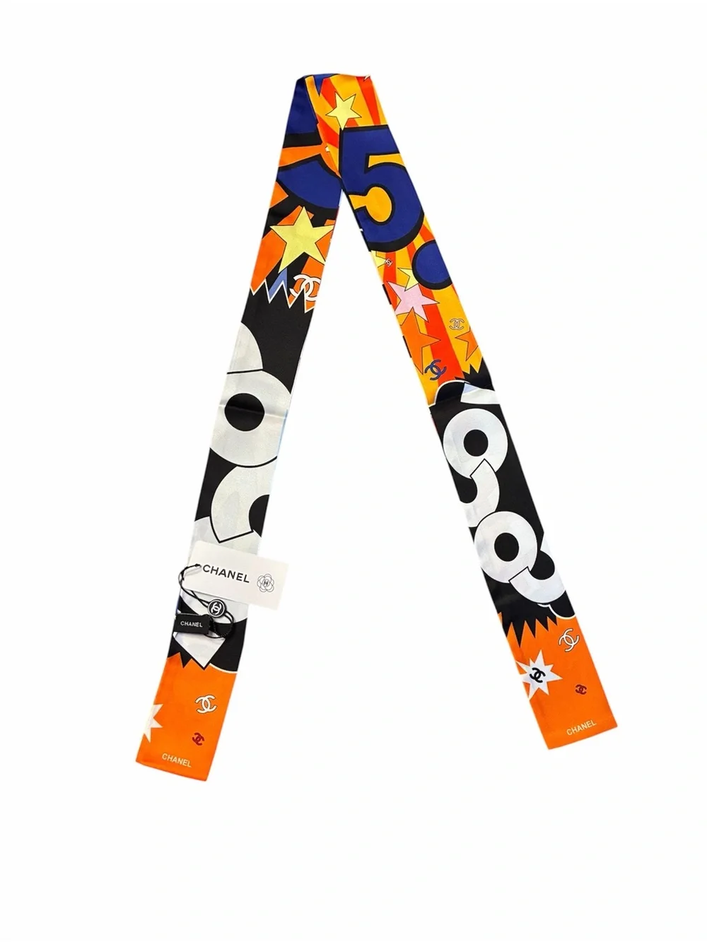 ✨ChaneI. Pop Art Design Metiers d’art Comic Art 26A Silk Twilly / Bandeau